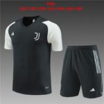 23/24 Juventus kids size deep grey16-28 shorts with pockets