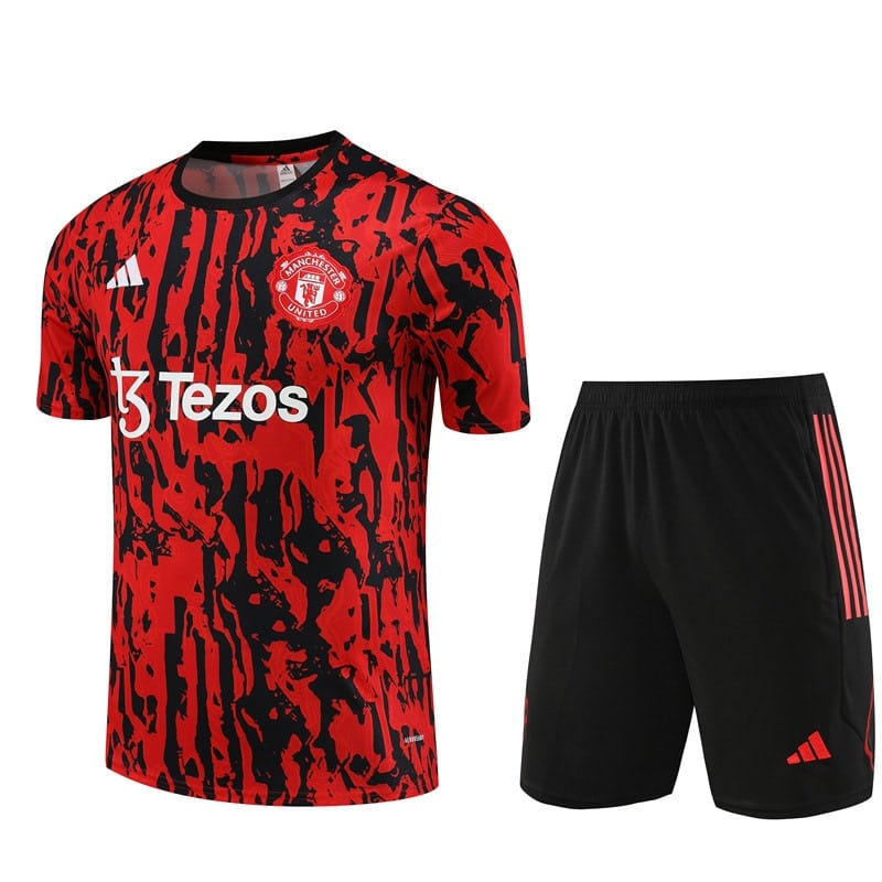 20240722230742-669ee63e34008.jpg 23/24 Manchester united deep red taining suit S-XXL - Imagem 1