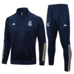 A682# 23/24 Real Madrid Long zipper blue S-2XL