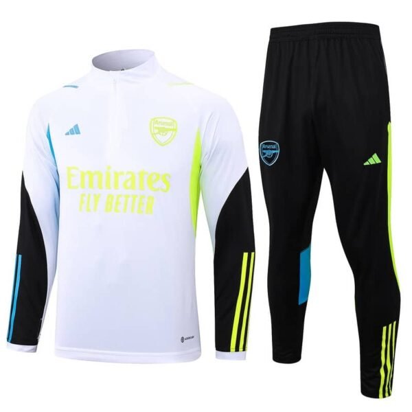 B679# 23/24 half zipper Arsenal white kit S-XXL