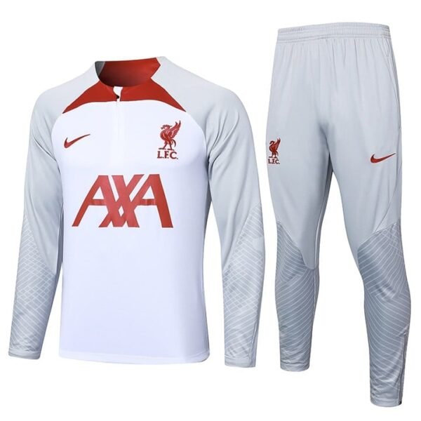B729 23/24 liverpool half zipper white gray kit S-XXL