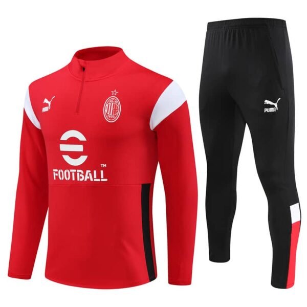 23/24 Half zipper AC Milan red kit S-XXL
