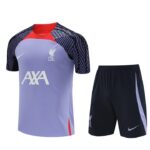 23/24 liverpool training kit light purple shorts with pocket S-XXL