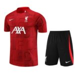 23/24 liverpool  training kit red shorts with pocket S-XXL