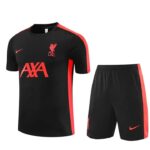 23/24 liverpool  training kit black shorts with pocket S-XXL
