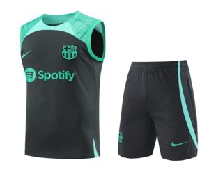 23/24 Barcelona black and green vest training suit S-XXL