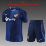 23/24 Barcelona blue kids size blue 16-28 shorts with pockets