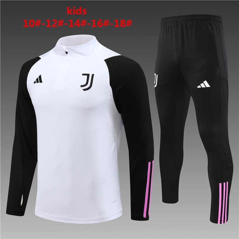 20240723024946-669f1a4a78682.jpg 23/24 juventus short zipper white kids kit 10-18 - Imagem 1