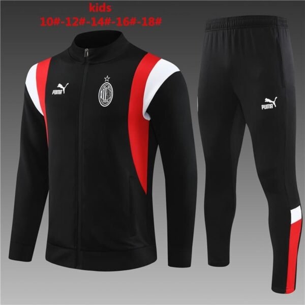 23/24 AC Milan  long zipper black KID KIT 10-18