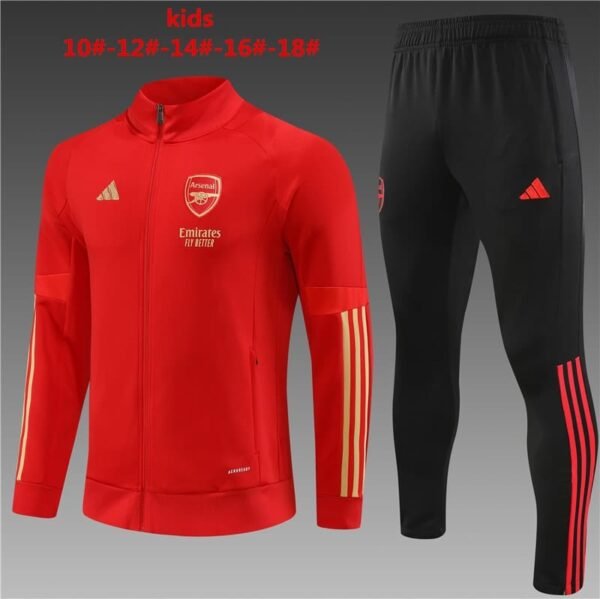23/24 Arsenal long zipper red KID KIT 10-18