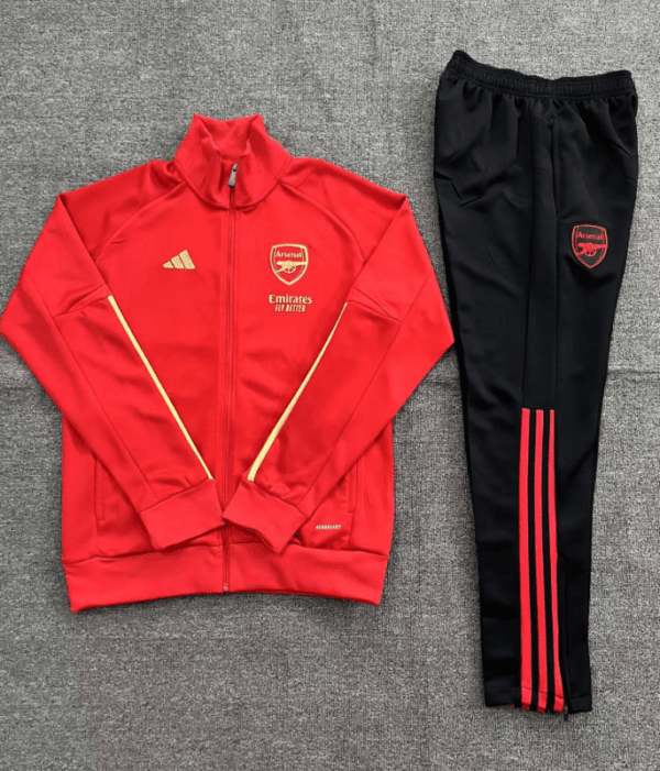 23/24 Arsenal long zipper red KID KIT 10-18 - Image 2