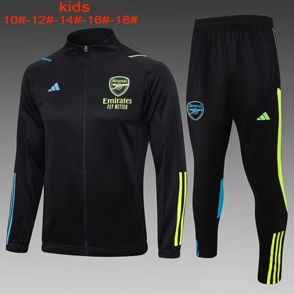 E731 23/24 Arsenal long zipper black KID KIT 10-18