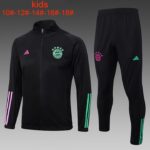 E730 23/24 Bayern long zipper black KID KIT 10-18