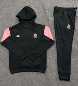 23/24 Real Madrid hoodies black kids kit 10-18 - Imagem 2