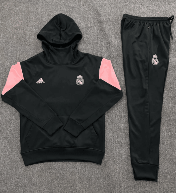 23/24 Real Madrid hoodies black kids kit 10-18 - Image 2