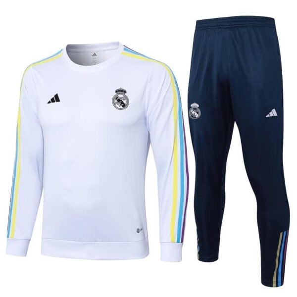 B761 23/24  Real Madrid long sleeve white and black pants  kit S-XXL