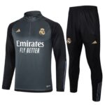 B766 23/24 half zipper  Real madrid deep grey kit S-XXL