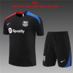 23/24 Barcelona blue kids size black 16-28 shorts with pockets