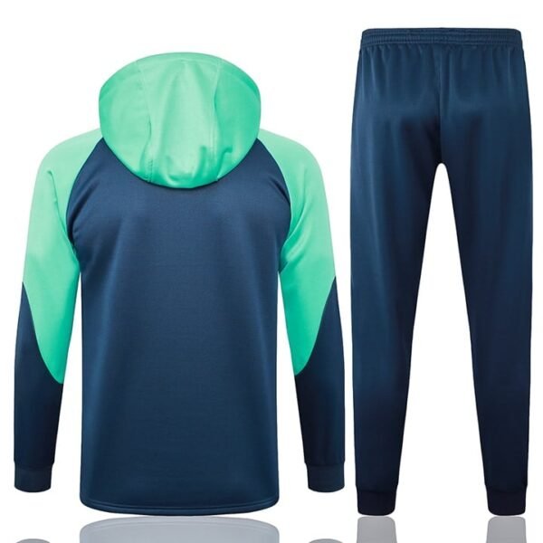 F515 23/24 Barcelona half zipper deep blue with green cap  kit S-XXL - Image 2