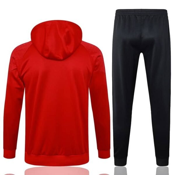 F526 23/24 AC milan half zipper red with cap beige kit S-XXL - Image 2