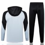 F498 23/24 Barcelona half zipper light grey with black cap kit S-XXL - Imagem 2