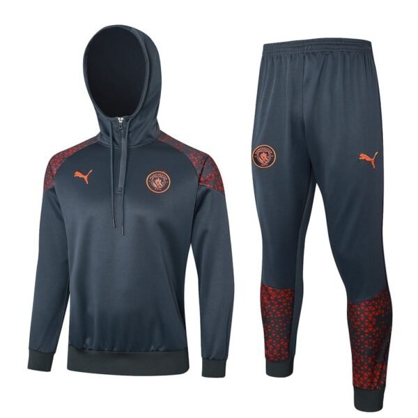 F508 23/24 Manchester city half zipper deep grey with cap kit S-XXL