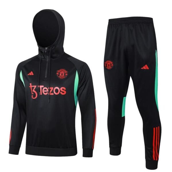 F504 23/24 M-U half zipper black with cap kit S-XXL