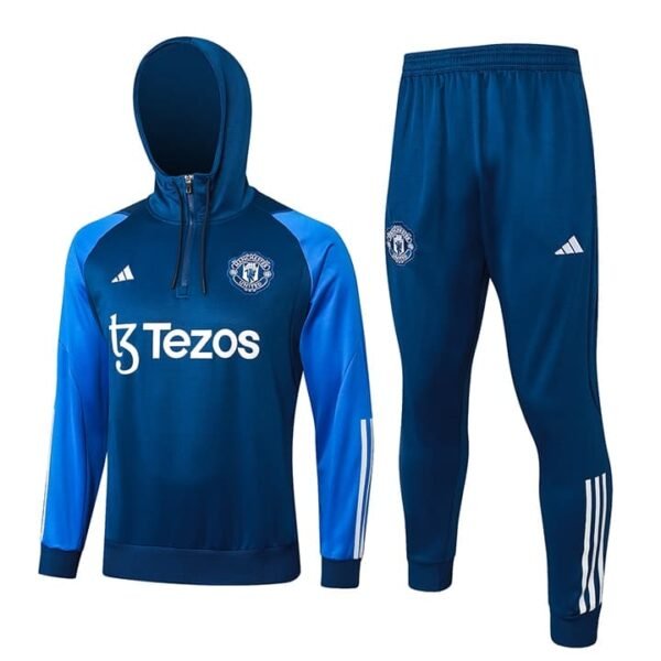F524 23/24 M-U half zipper deep blue with cap kit S-XXL