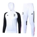 F519 23/24 Juventus half zipper white with cap kit S-XXL