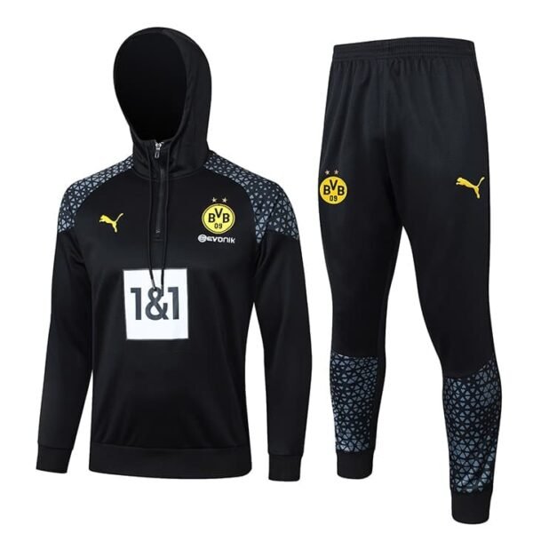 F523 23/24 Dortmund half zipper black with cap kit S-XXL