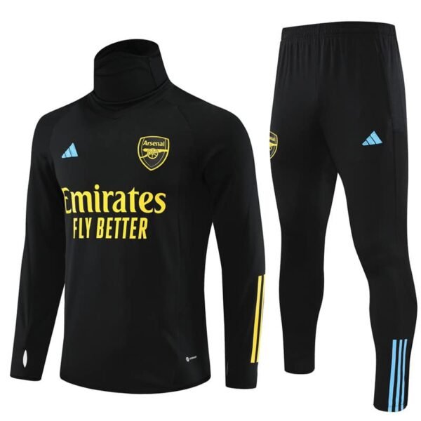 23/24 half zipper Arsenal long collar  black S-XXL