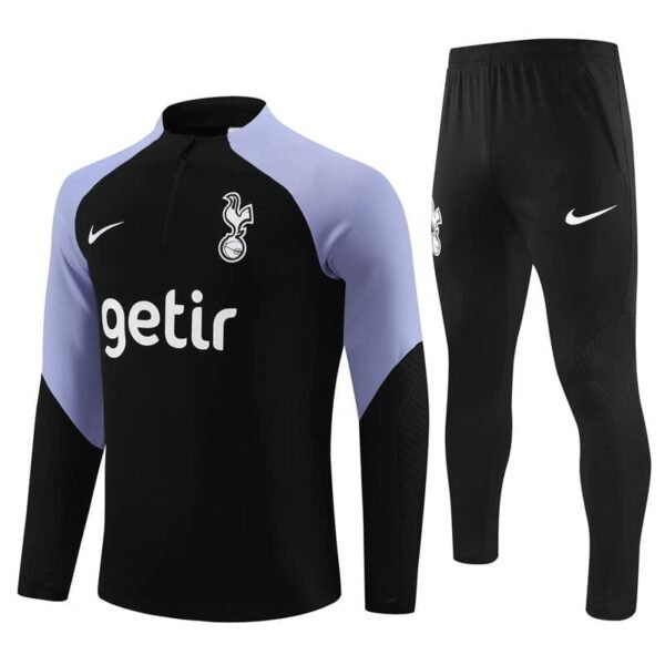 23/24 half zipper Hotspur  black and purple kit S-XXL