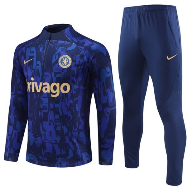 23/24 half zipper Chelsea blue camouflage kit S-XXL
