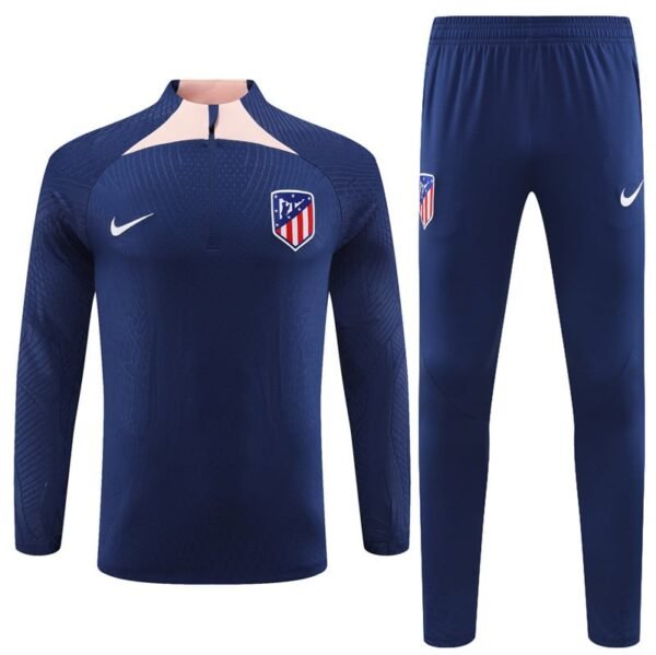 23/24 Atletico Madrid short zipper player version deep blue kit S-XXL