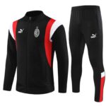 23/24 long zipper AC milan  black with red and white  kit S-XXL