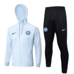F516 23/24 Inter milan long  zipper light grey  with cap kit S-XXL