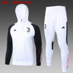E758 23/24 Juventus short zipper white with cap kit 10-18