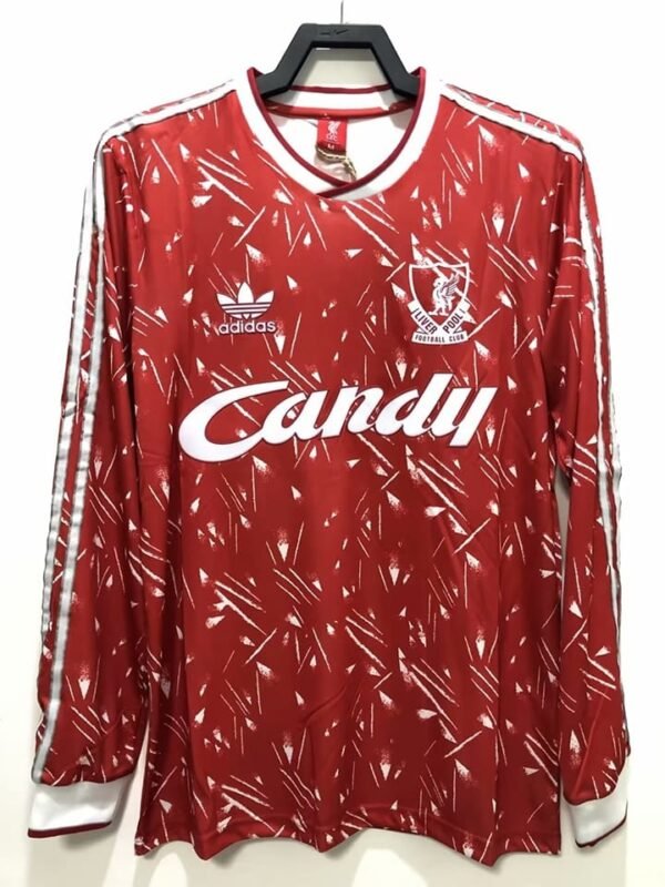 retro 1989-91 Liverpool home long sleeve S-2XL
