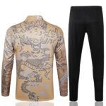 B771  23/24 half zipper Real Madrid Chinese dragon golden kit S-XXL - Imagem 2