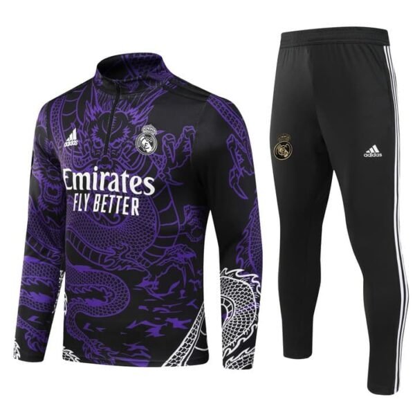 23/24 half zipper Real Madrid Chinese dragon purple kit S-XXL