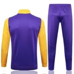 A713 23/24 Real Madrid long zipper purple kit S-XXL - Imagem 2