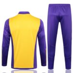 A714 23/24 Real Madrid long zipper yellow kit S-XXL - Imagem 2