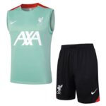 D999 24/25 liverpool training kit green vest S-XXL