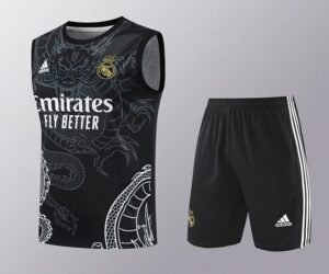 24/25 Real Madrid black Chinese dragon vest  S-2XL