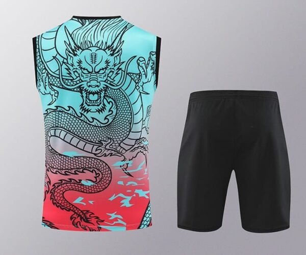 24/25 Real Madrid red greene Chinese dragon vest S-2XL - Image 2
