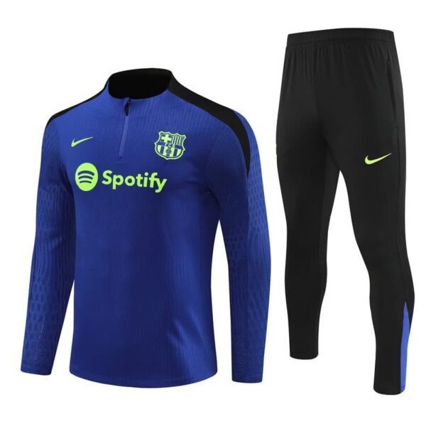 24/25 Barcelona short zipper half zipper player  blue kit S-XXL