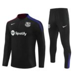 24/25 Barcelona short zipper half zipper player black kit S-XXL