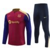 24/25 Barcelona short zipper half zipper player red kit S-XXL