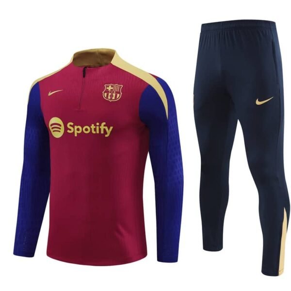 24/25 Barcelona short zipper half zipper player red kit S-XXL