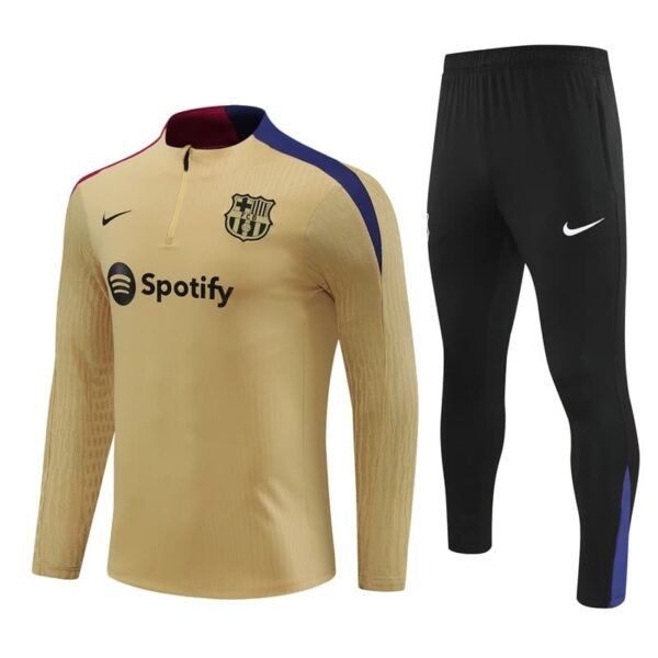24/25 Barcelona short zipper half zipper player golden kit S-XXL